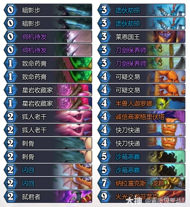 穿越时间流武器贼卡组推荐,炉石传说