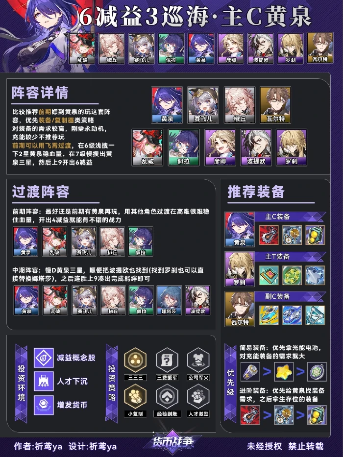 货币战争主C黄泉阵容推荐,星穹铁道