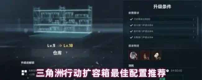 扩容箱最佳配置推荐,三角洲行动