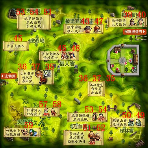 热血江湖怪物分布