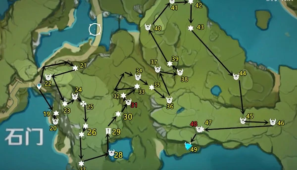 原神每日宝箱路线,原神