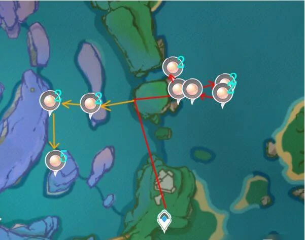 珊瑚珍珠采集路线推荐,原神