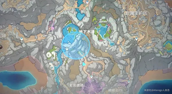 层岩巨渊地下水泽流明石在哪,原神