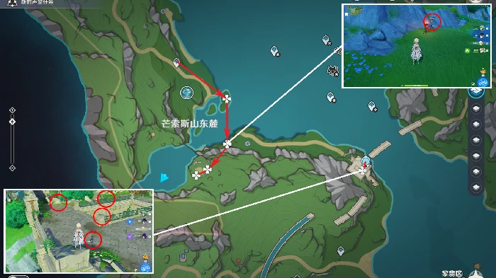 子探测单元采集路线,原神