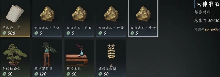 商人出售物品大全,燕云十六声