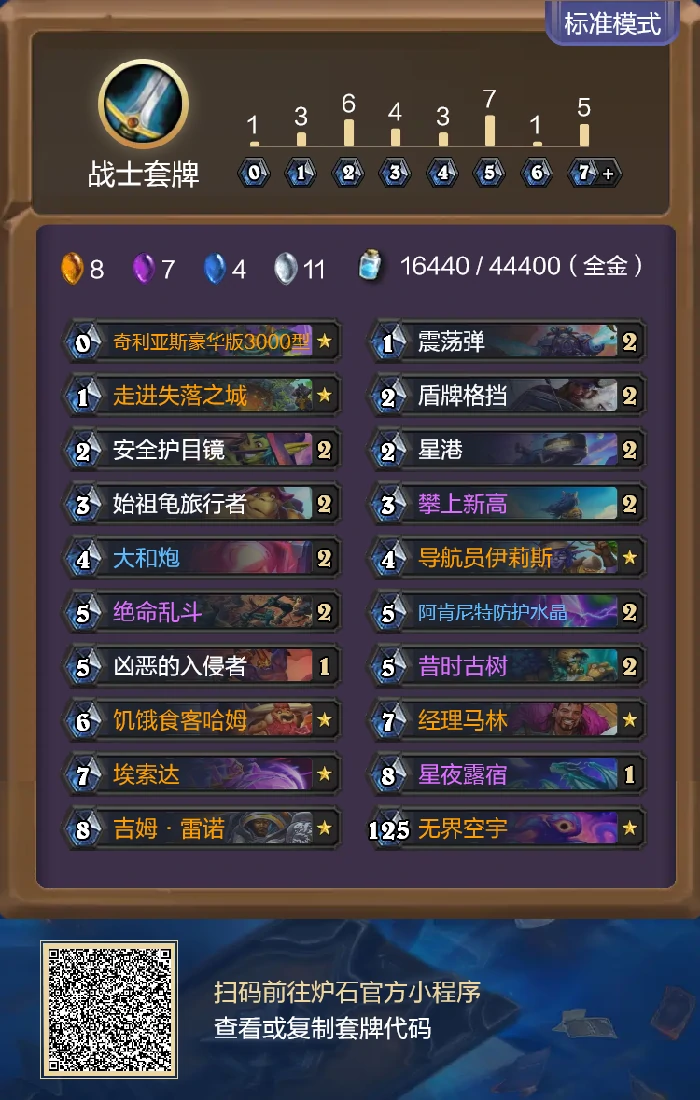 炉石传说安戈洛龟途任务战卡组代码分享,炉石传说