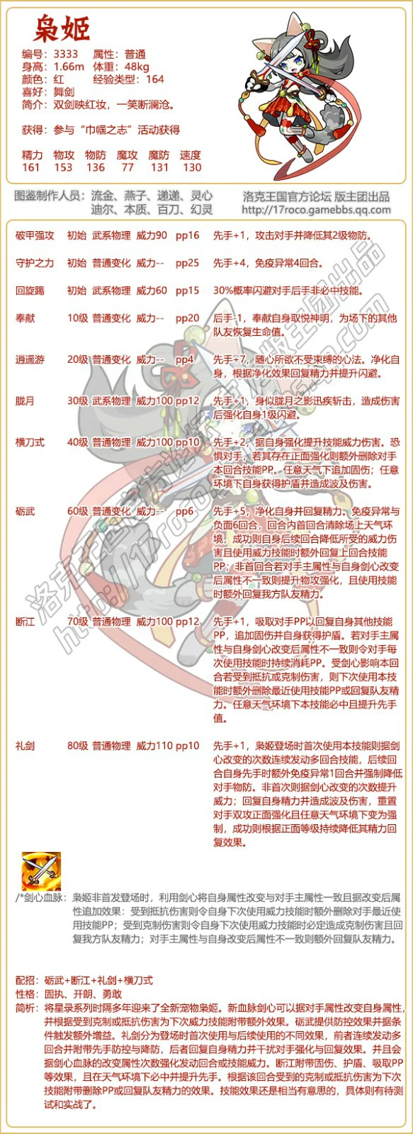 枭姬技能表