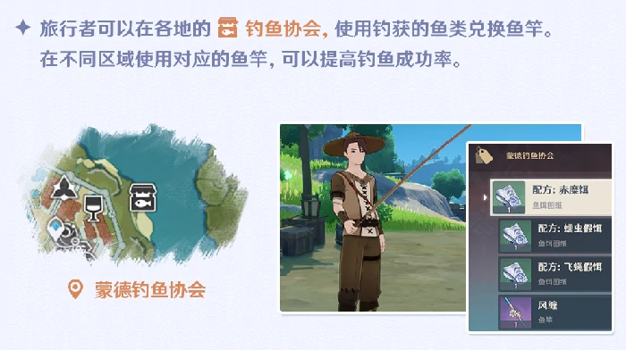 钓鱼鱼竿有什么区别,原神