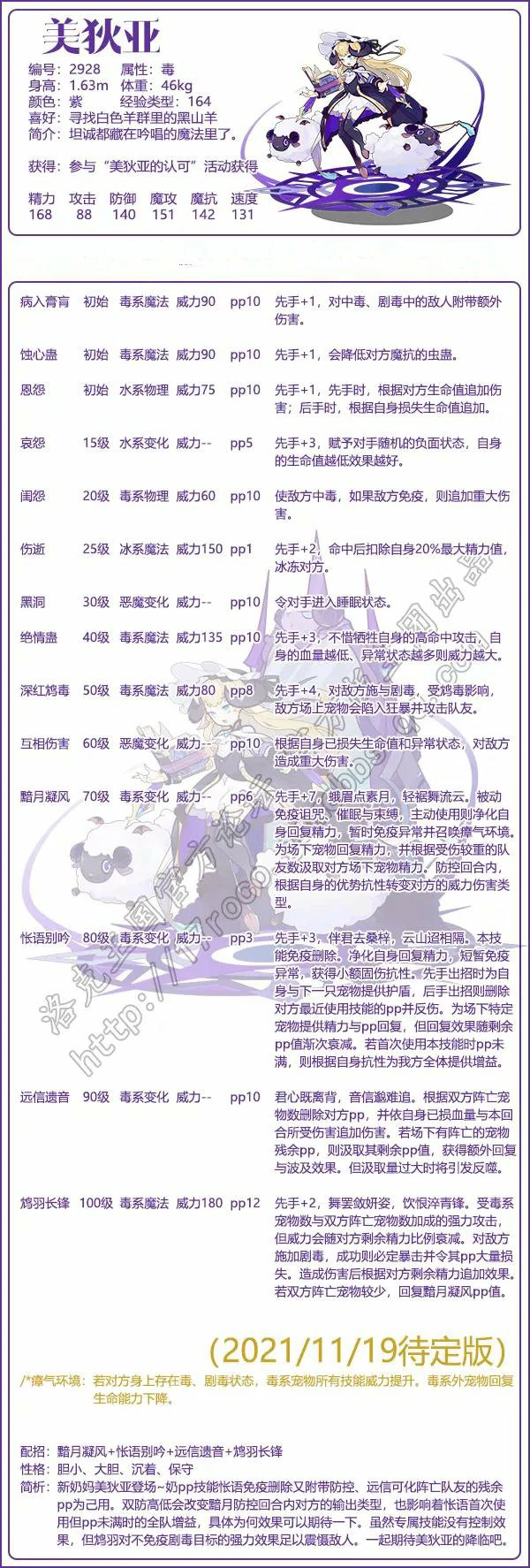 美狄亚技能表