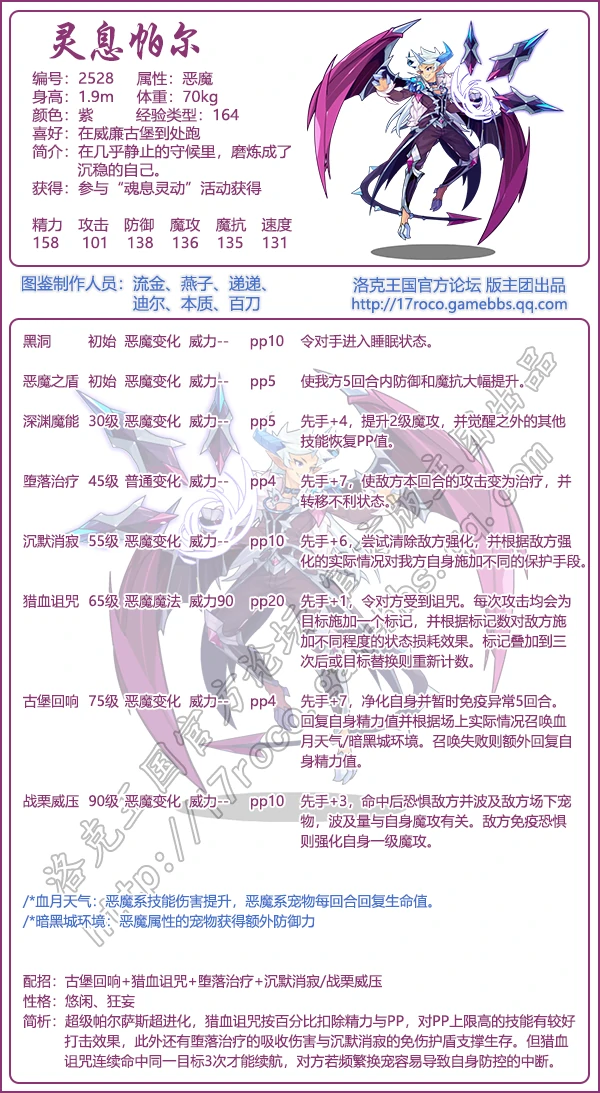 灵息帕尔技能搭配