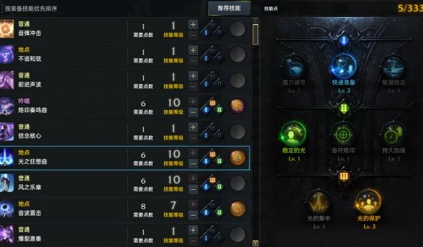 命运方舟吟游诗人技能加点推荐,命运方舟