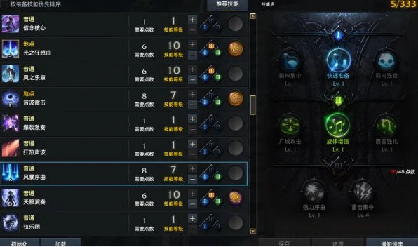 命运方舟吟游诗人技能加点推荐,命运方舟