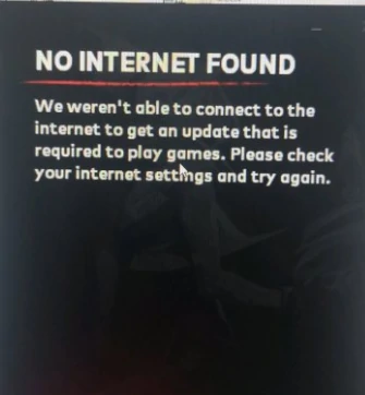 无畏契约NO INTERNET FOUND,无畏契约