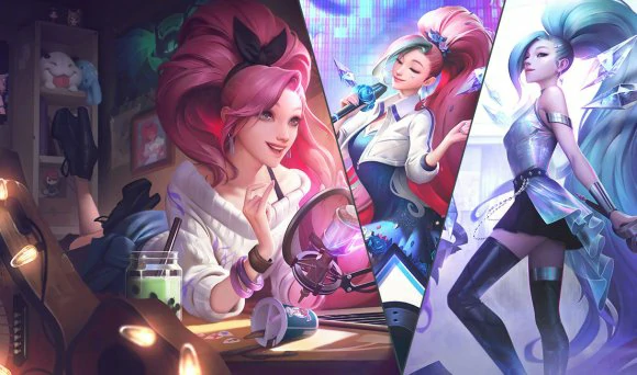KDA新皮肤预览,LOL