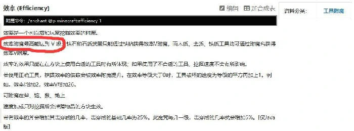 效率最高多少级,我的世界