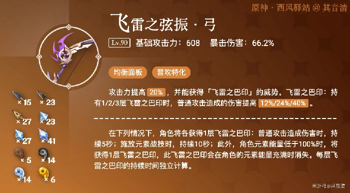 飞雷之弦振武器攻略,原神