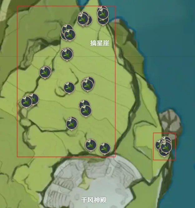 原神塞西莉亚花快速采集路线,原神
