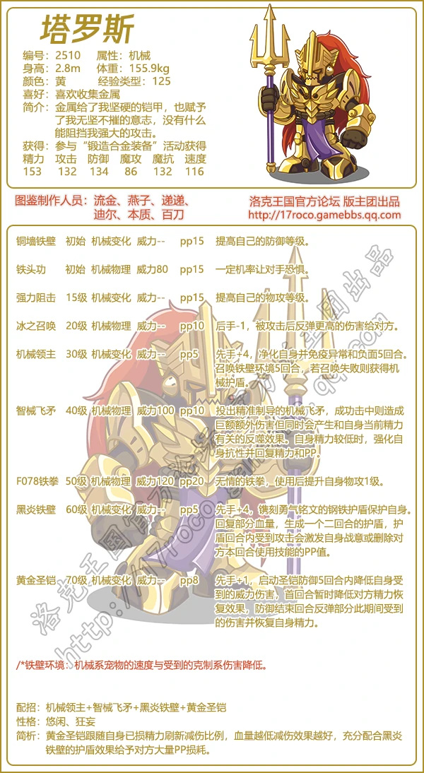 塔罗斯技能表