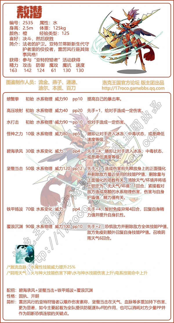 敖潜技能表