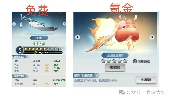 平民和氪金的差距