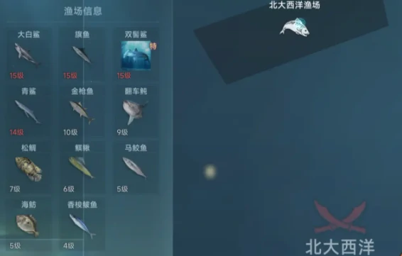 渔场鱼类分布一览