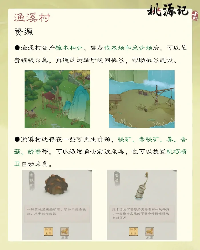 谷外地图渔溪村玩法介绍