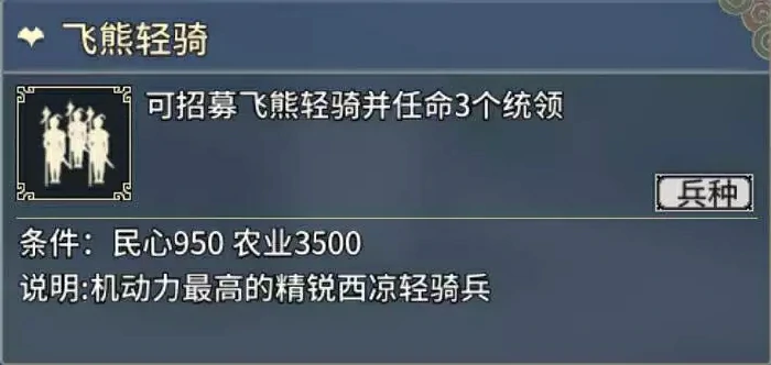 骑兵特殊兵种介绍