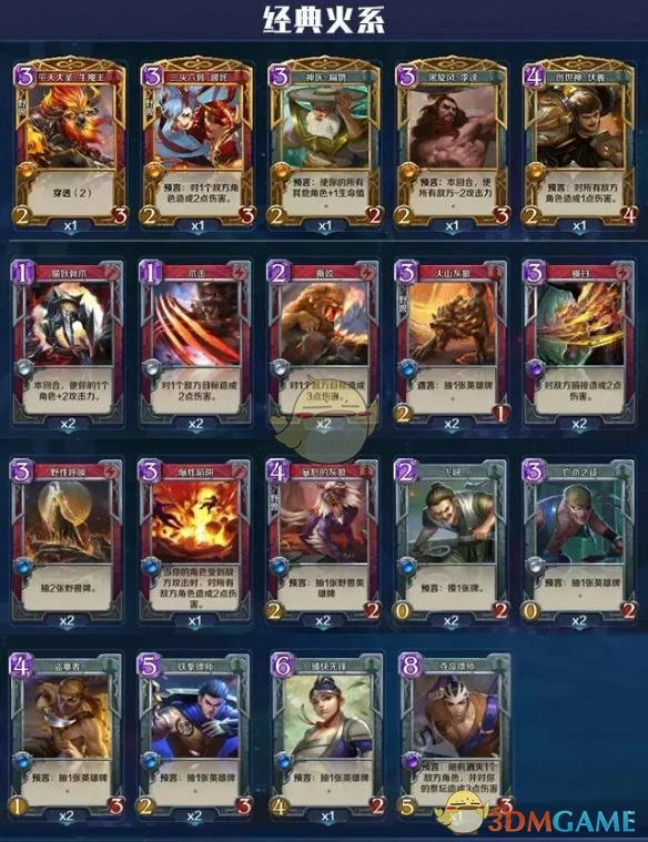 高玩火系卡组搭配攻略