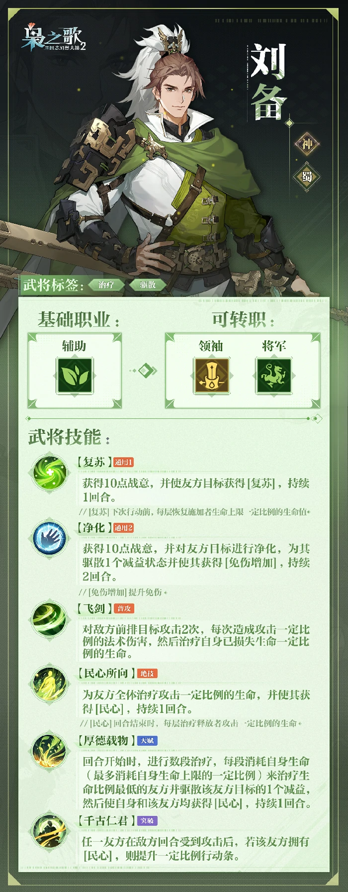 刘备角色介绍