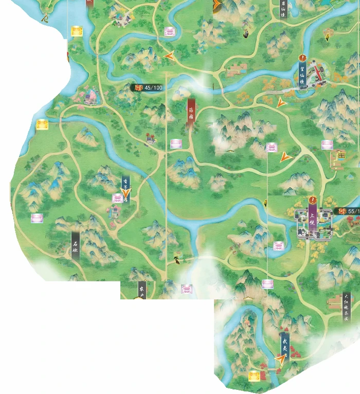 淮水舒洲96宝箱江南99宝箱全地图版