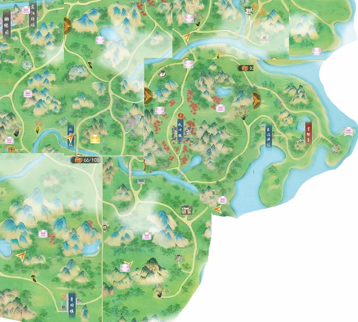 淮水舒洲96宝箱江南99宝箱全地图版