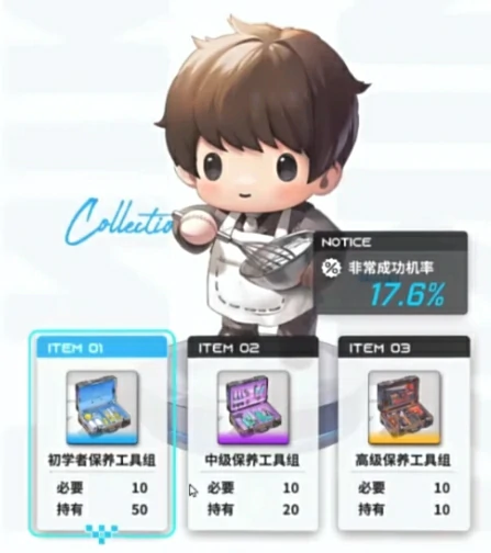 专用收藏品一览