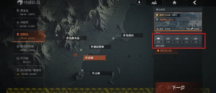 农场封锁区天气变化特性一览
