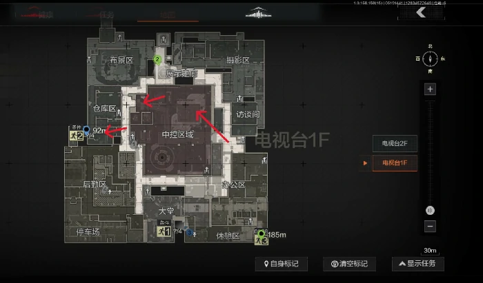 电视台撤离路线一览