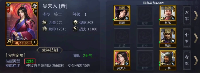 武将搭配阵容技巧分享