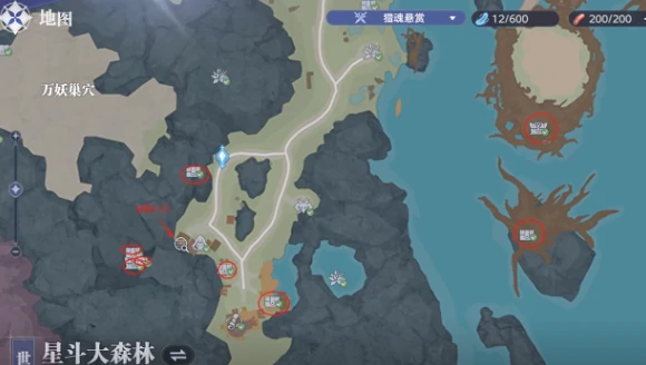 星斗大森林宝箱位置一览