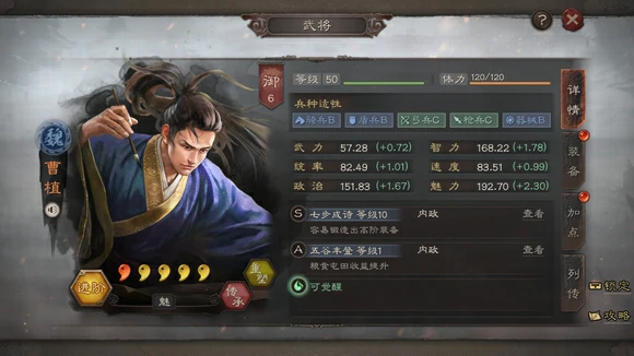 内政武将推荐