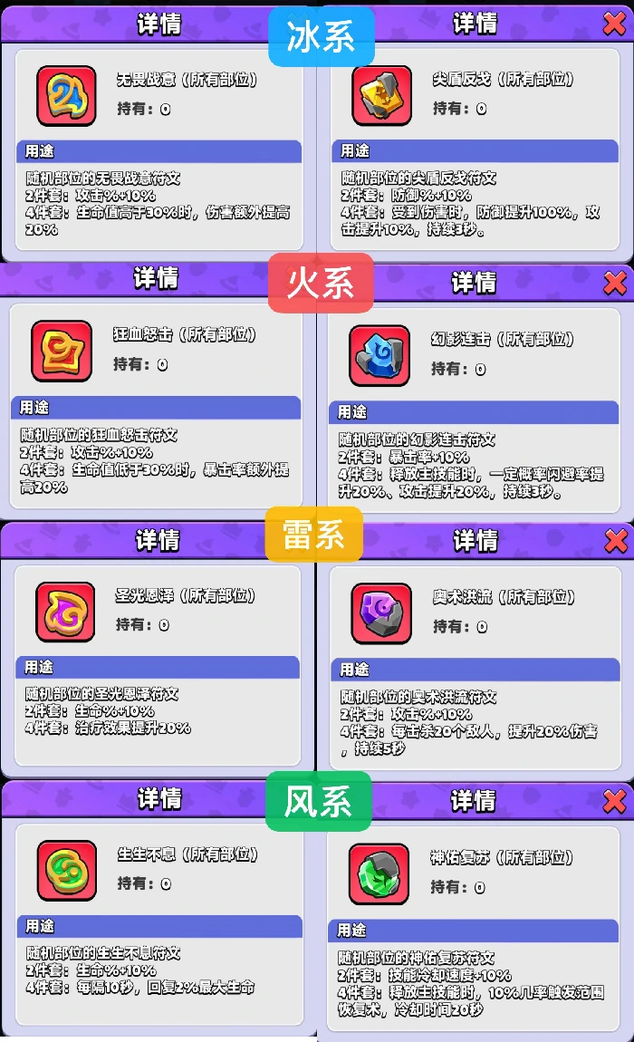 符文系统讲解搭配及培养攻略