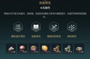 短弓改造材料一览