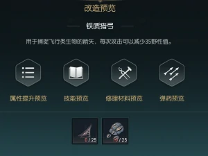 狩猎长弓改造材料一览
