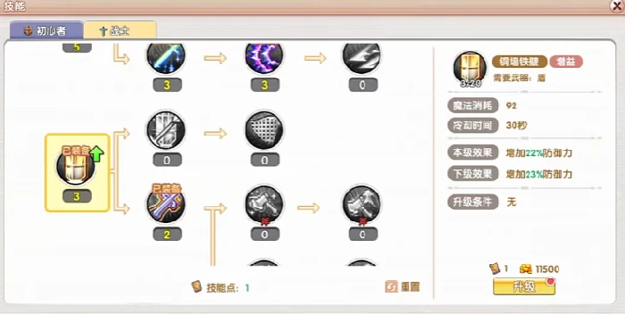战士加点攻略