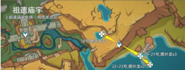 纳塔龙兽讨伐路线位置分布