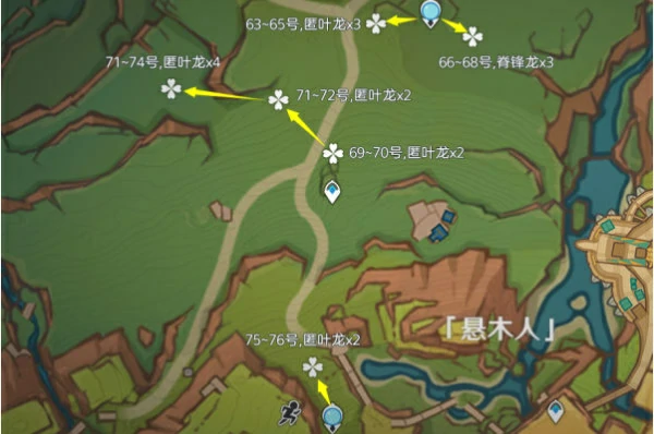 纳塔龙兽讨伐路线位置分布