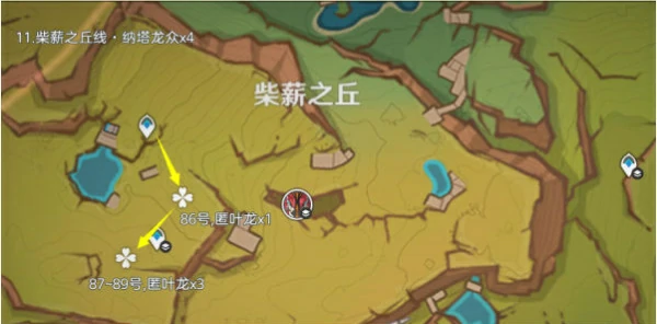 纳塔龙兽讨伐路线位置分布