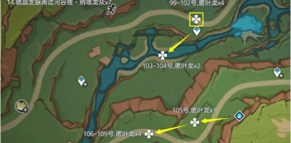 纳塔龙兽讨伐路线位置分布