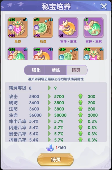 秘宝培养方法