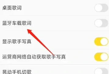 汽车面板显示音乐歌词方法