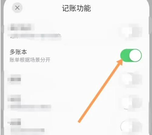 多账本开启方法