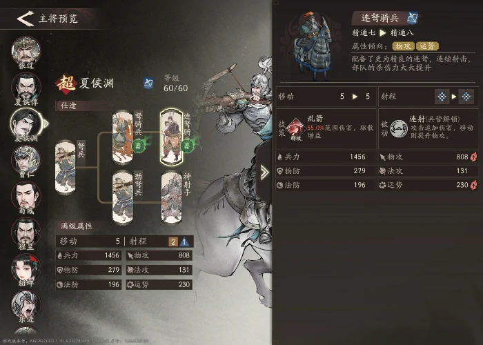 夏侯渊培养推荐