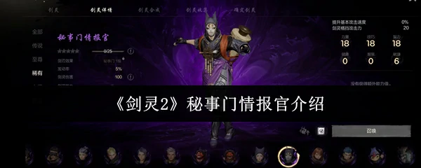 秘事门情报官介绍